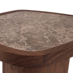 Granu bijzettafel marmer/mangohout bruin [fsc]