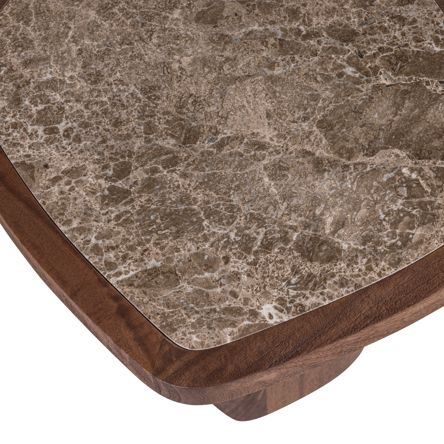 Granu bijzettafel marmer/mangohout bruin [fsc]
