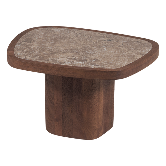 Granu salontafel marmer/mangohout bruin [fsc]