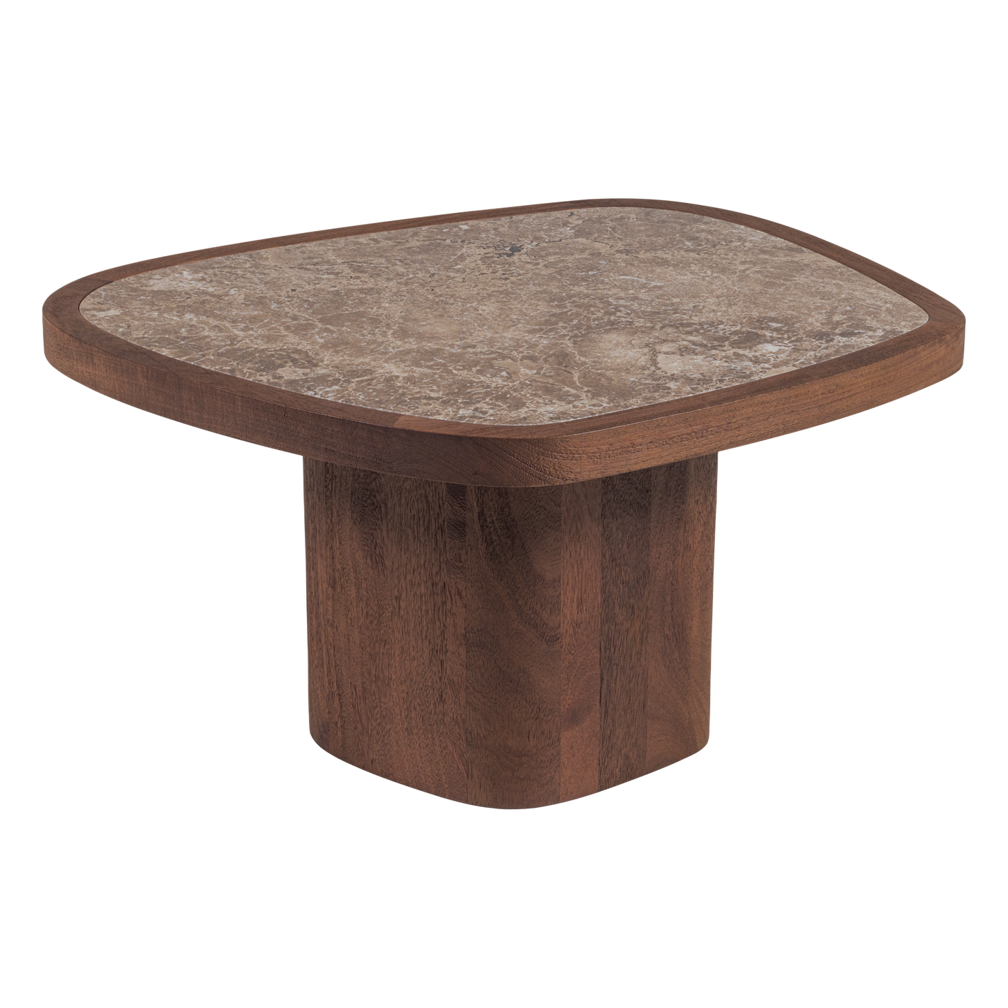 Granu salontafel marmer/mangohout bruin [fsc]