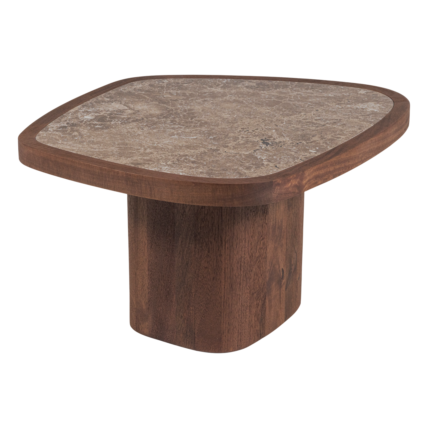 Granu salontafel marmer/mangohout bruin [fsc]