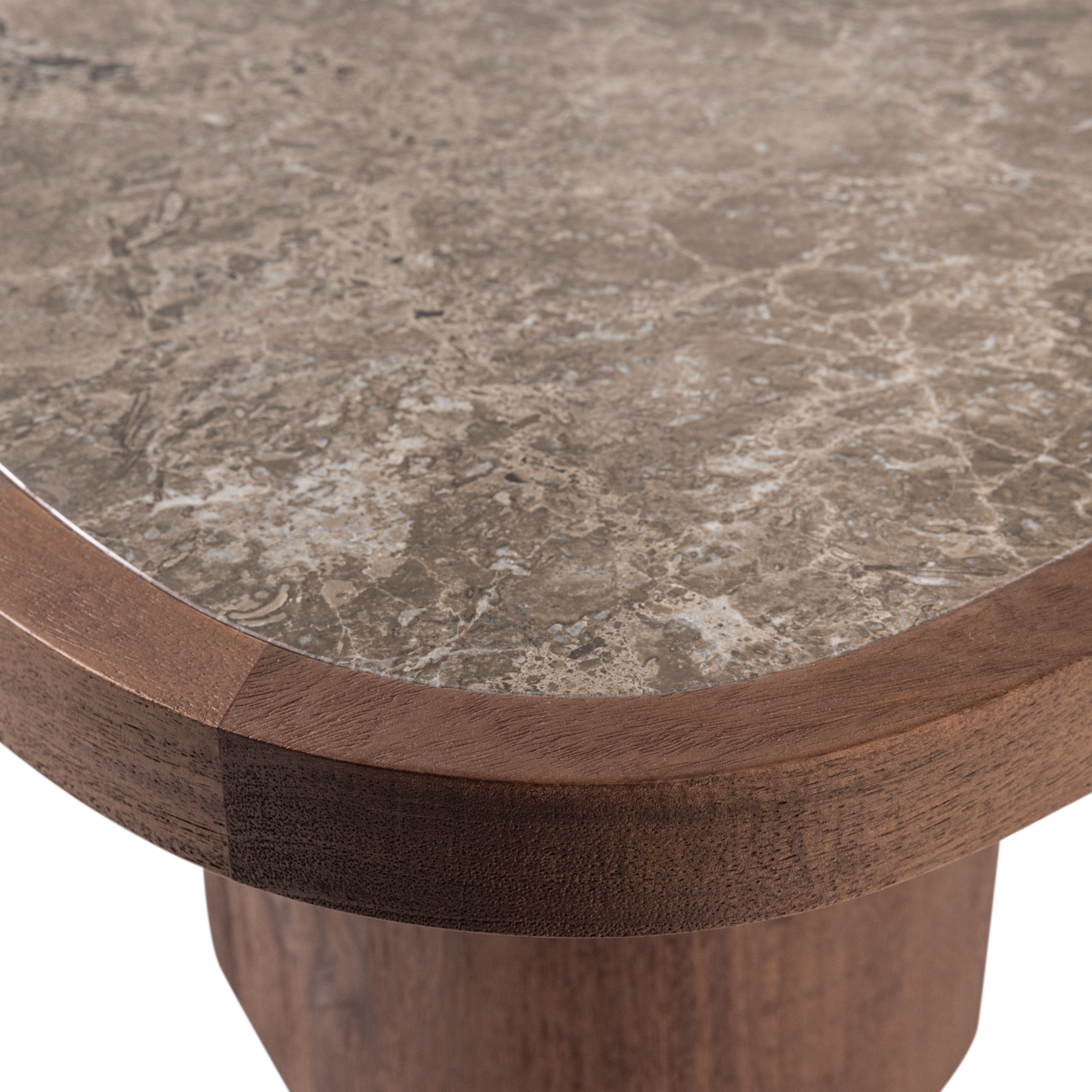 Granu salontafel marmer/mangohout bruin [fsc]