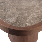 Granu salontafel marmer/mangohout bruin [fsc]
