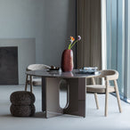 Marvo eettafel o130 cm mdf mokkabruin [fsc]