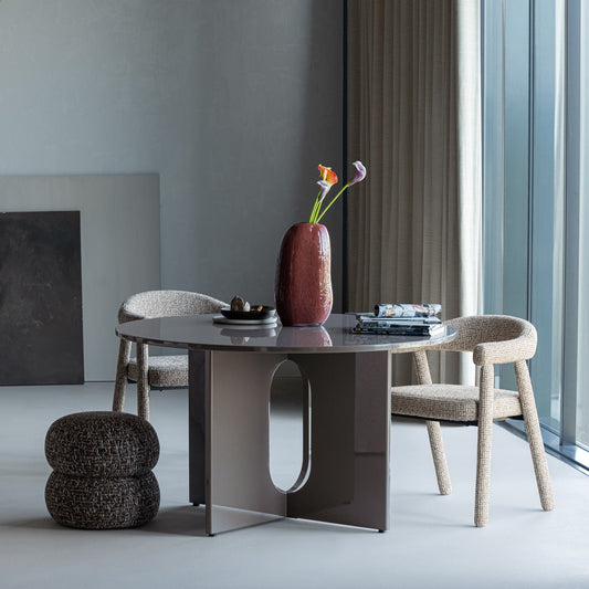 Marvo eettafel o130 cm mdf mokkabruin [fsc]
