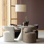Mavo japandi eettafel o130 cm mdf zand [fsc]