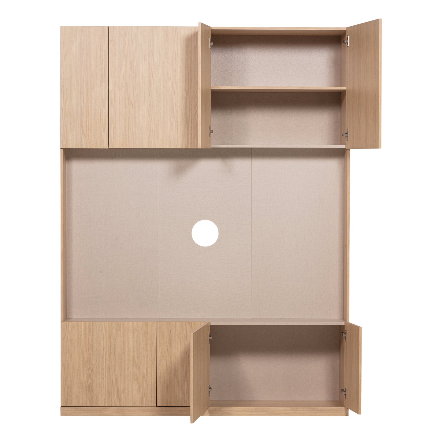 Build tv opbergkast 160 cm eiken decor naturel [fsc]