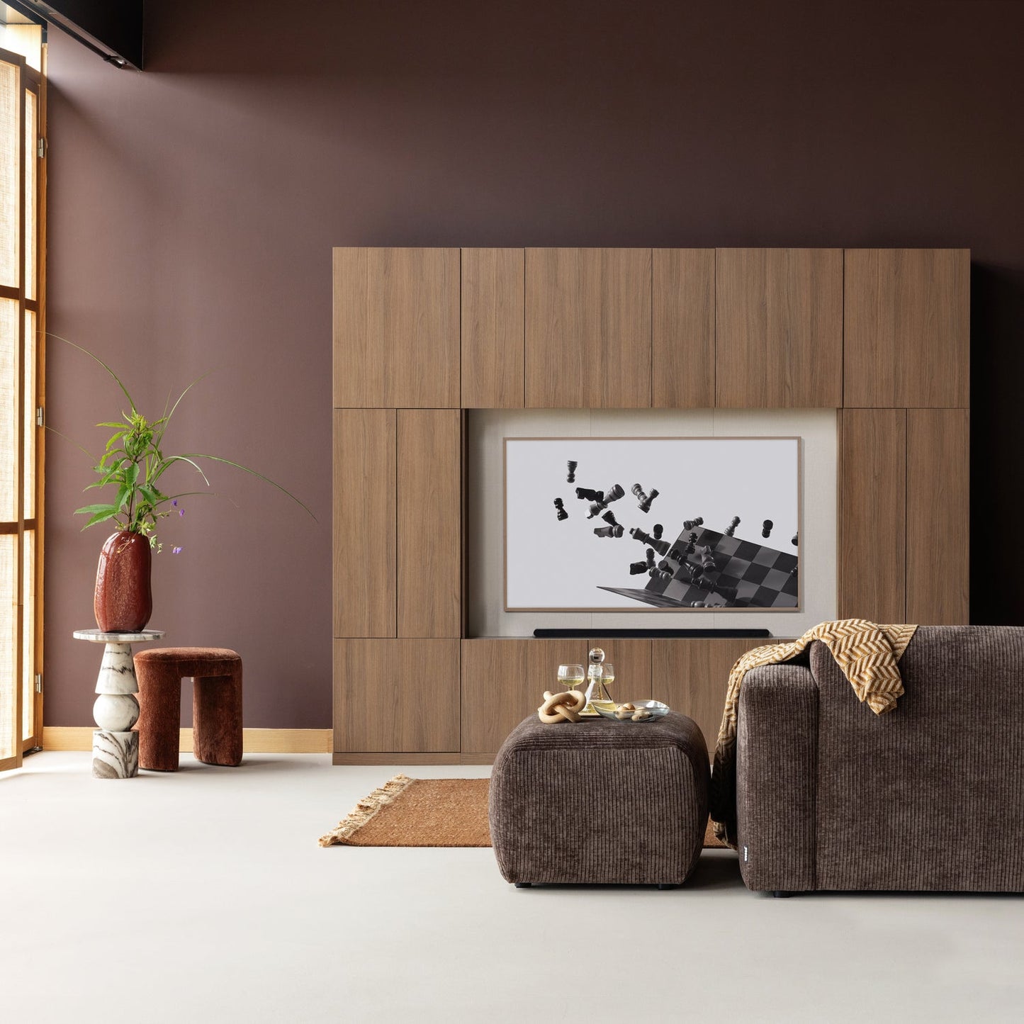 Build tv opbergkast 160 cm eiken decor bruin [fsc]