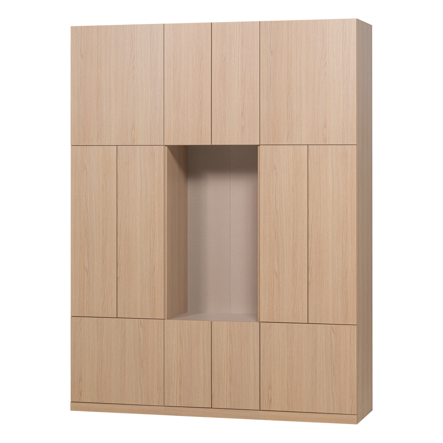 Build wandkast combinatie 162 cm eiken decor naturel [fsc]