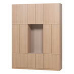 Build wandkast combinatie 162 cm eiken decor naturel [fsc]