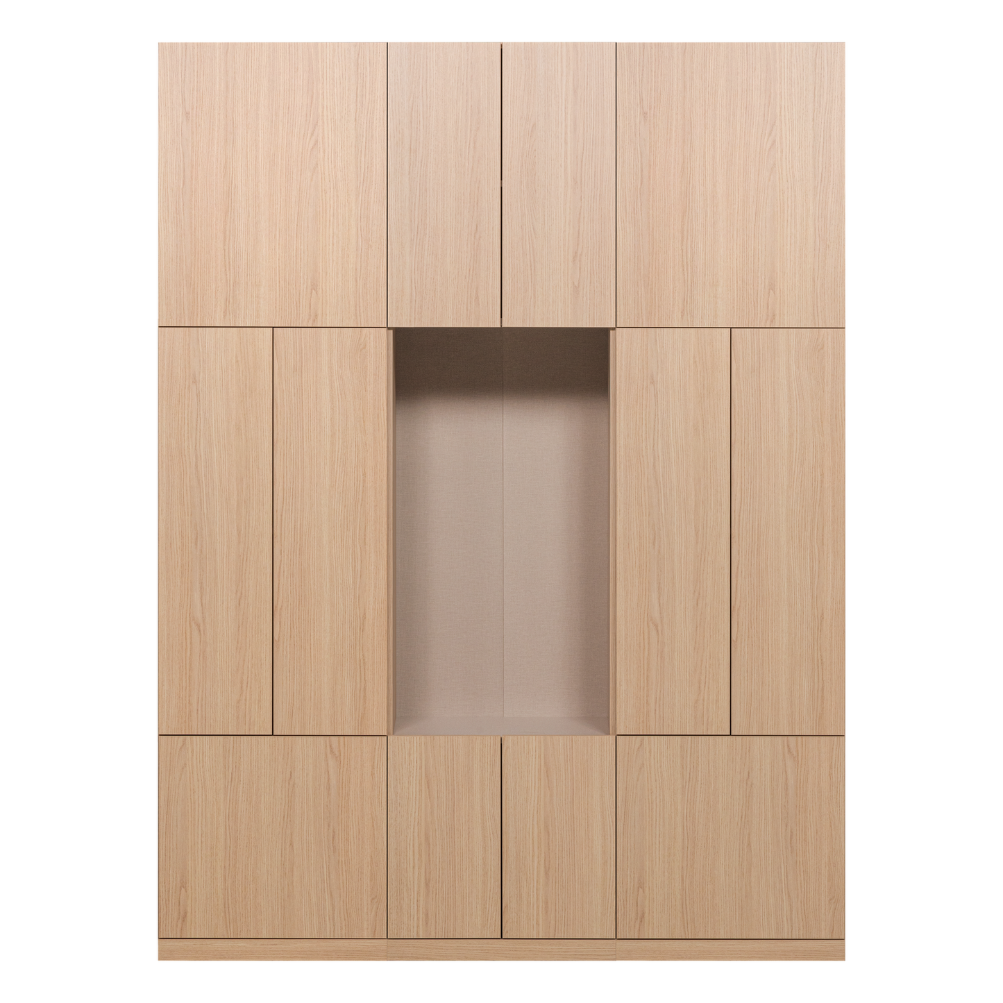 Build wandkast combinatie 162 cm eiken decor naturel [fsc]