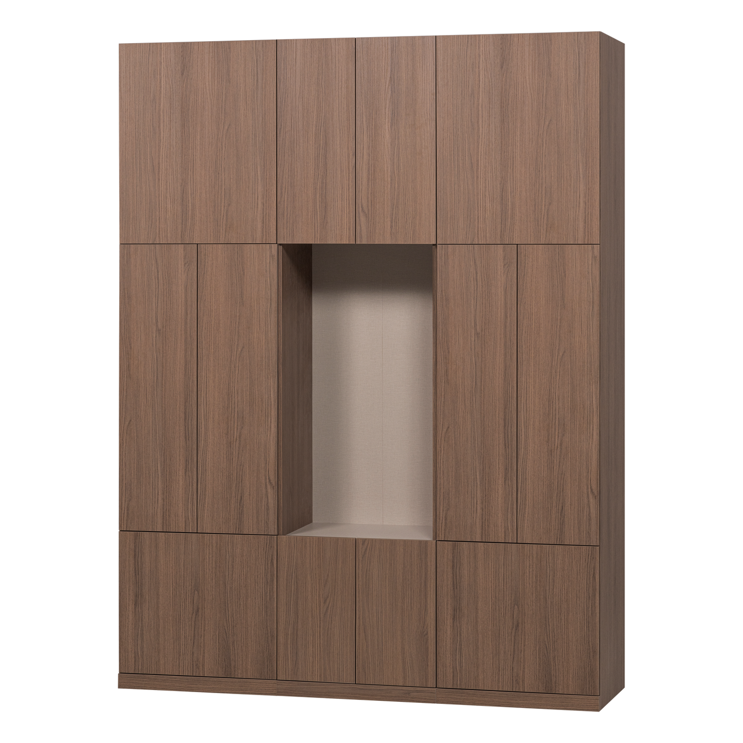 Build wandkast combinatie 162 cm eiken decor bruin [fsc]