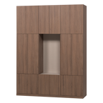 Build wandkast combinatie 162 cm eiken decor bruin [fsc]