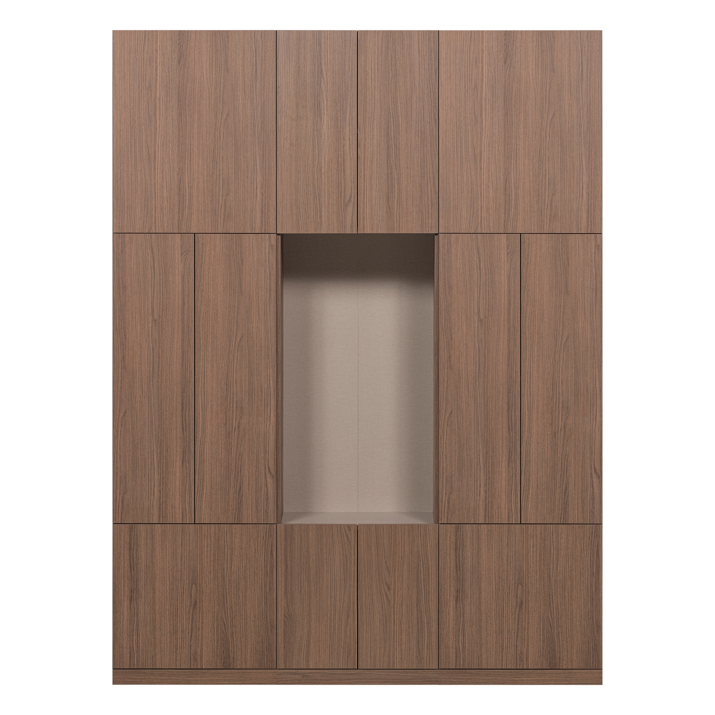 Build wandkast combinatie 162 cm eiken decor bruin [fsc]