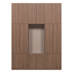 Build wandkast combinatie 162 cm eiken decor bruin [fsc]