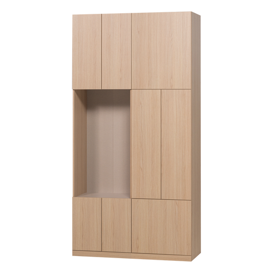 Build wandkast combinatie 108 cm eiken decor naturel [fsc]