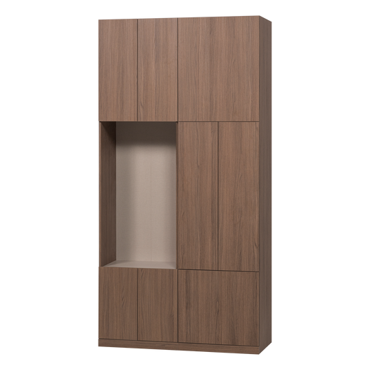 Build wandkast combinatie 108 cm eiken decor bruin [fsc]