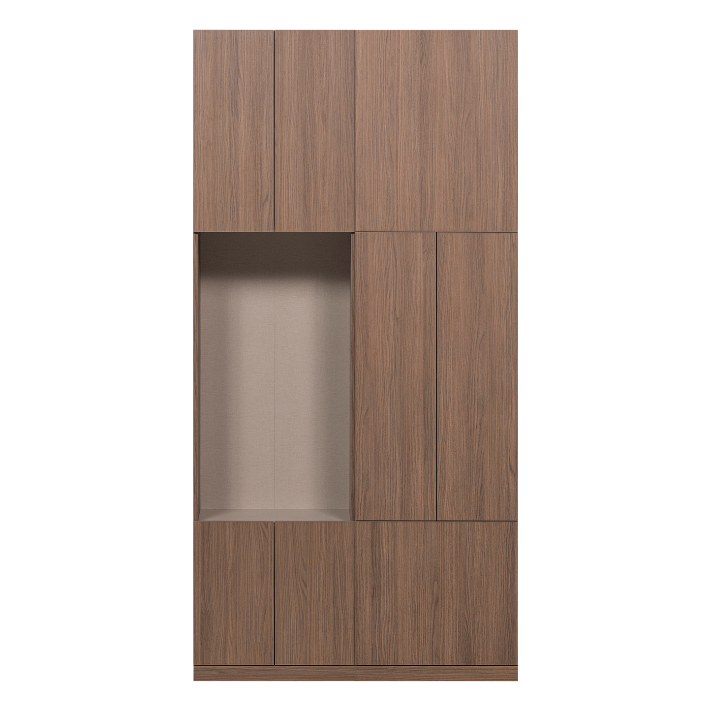 Build wandkast combinatie 108 cm eiken decor bruin [fsc]