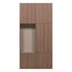 Build wandkast combinatie 108 cm eiken decor bruin [fsc]