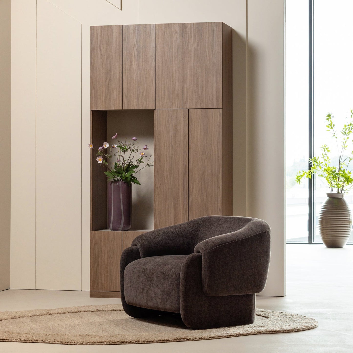 Build wandkast combinatie 108 cm eiken decor bruin [fsc]
