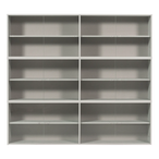 Klink vitrinekast combinatie grenen mist [fsc]