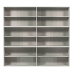Klink vitrinekast combinatie grenen mist [fsc]