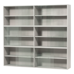 Klink vitrinekast combinatie grenen mist [fsc]