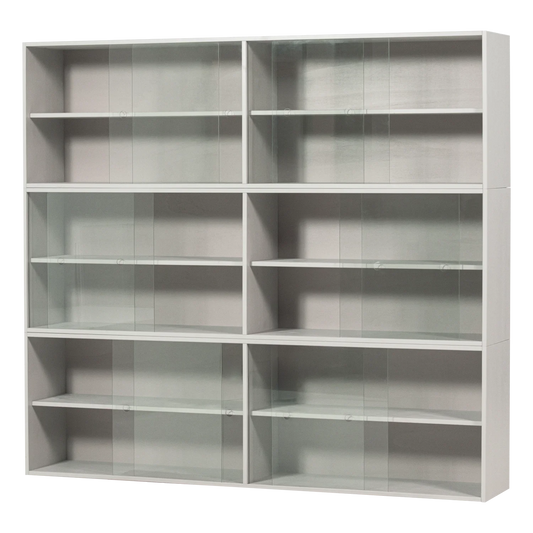 Klink vitrinekast combinatie grenen mist [fsc]