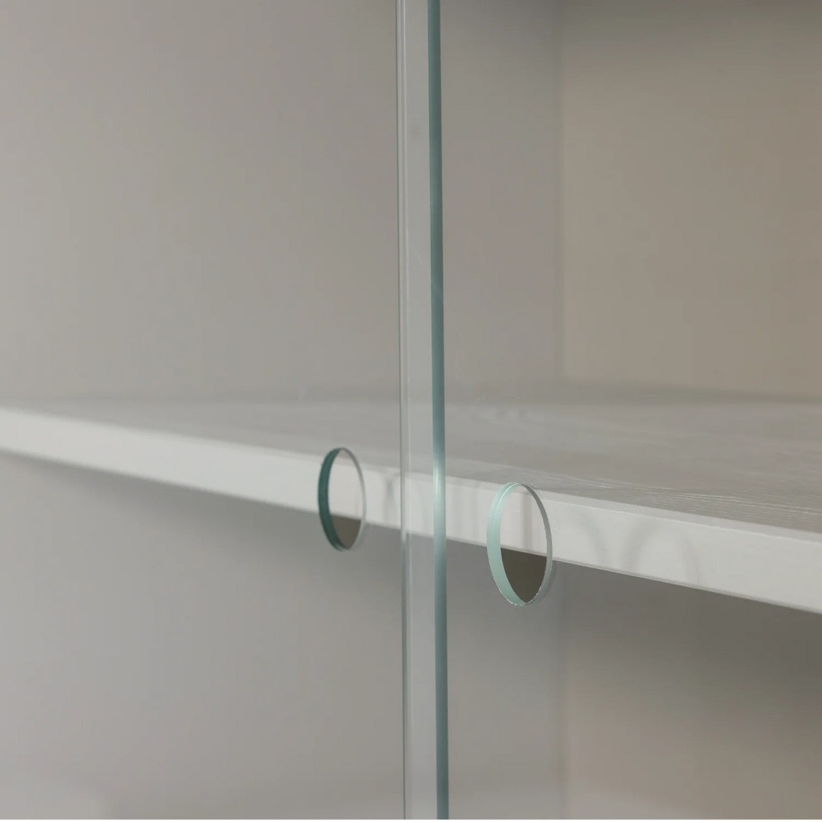 Klink vitrinekast combinatie grenen mist [fsc]