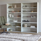 Klink vitrinekast combinatie grenen mist [fsc]
