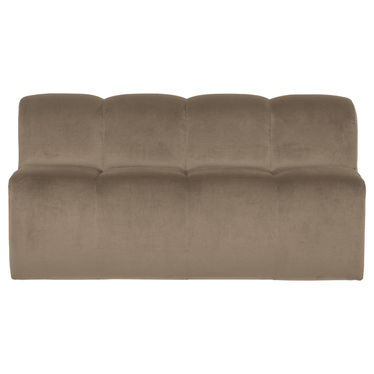 Mojo eetbank 164 cm met rugleuning velvet khaki [fsc]