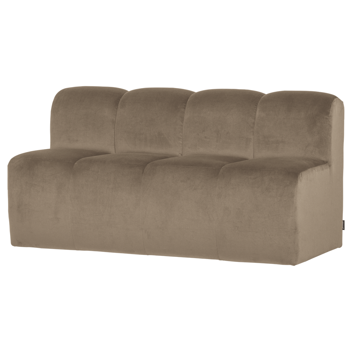 Mojo eetbank 164 cm met rugleuning velvet khaki [fsc]