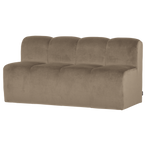 Mojo eetbank 164 cm met rugleuning velvet khaki [fsc]