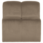 Mojo eetbank 84 cm met rugleuning velvet khaki [fsc]