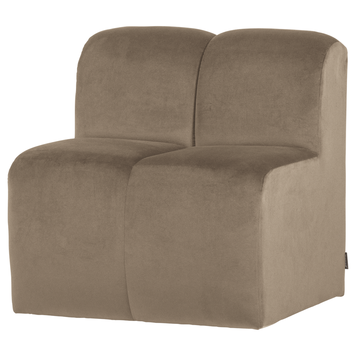 Mojo eetbank 84 cm met rugleuning velvet khaki [fsc]