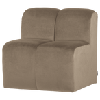 Mojo eetbank 84 cm met rugleuning velvet khaki [fsc]