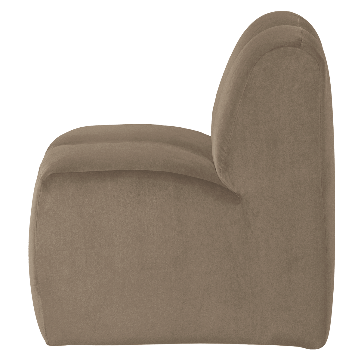 Mojo eetbank 84 cm met rugleuning velvet khaki [fsc]