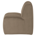 Mojo eetbank 84 cm met rugleuning velvet khaki [fsc]