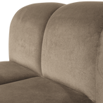 Mojo eetbank 84 cm met rugleuning velvet khaki [fsc]