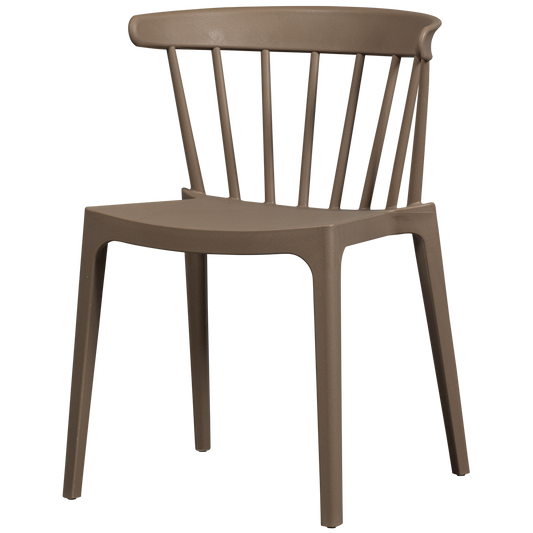 Bliss tuinstoel met spijlen bruin melange