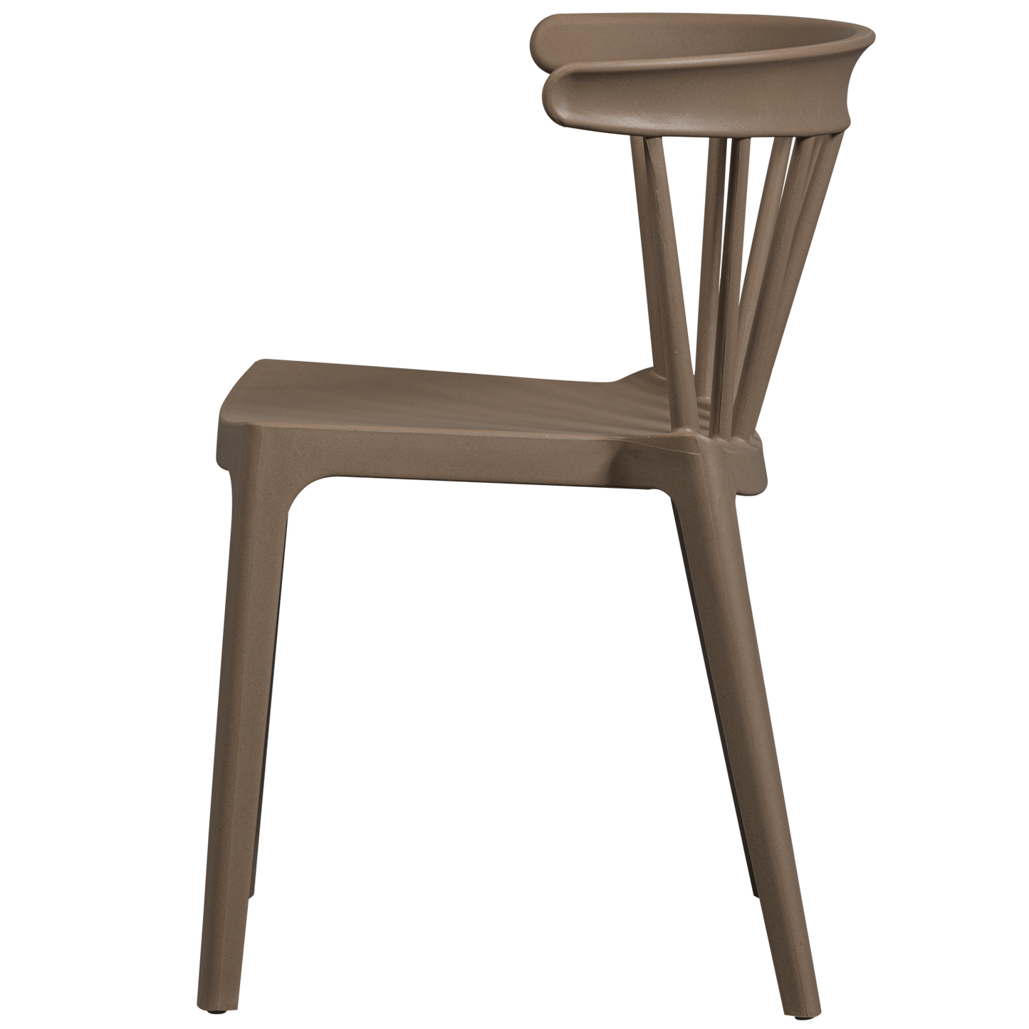 Bliss tuinstoel met spijlen bruin melange