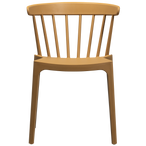 Bliss tuinstoel met spijlen karamel melange