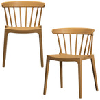 Bliss tuinstoel met spijlen karamel melange