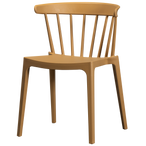 Bliss tuinstoel met spijlen karamel melange