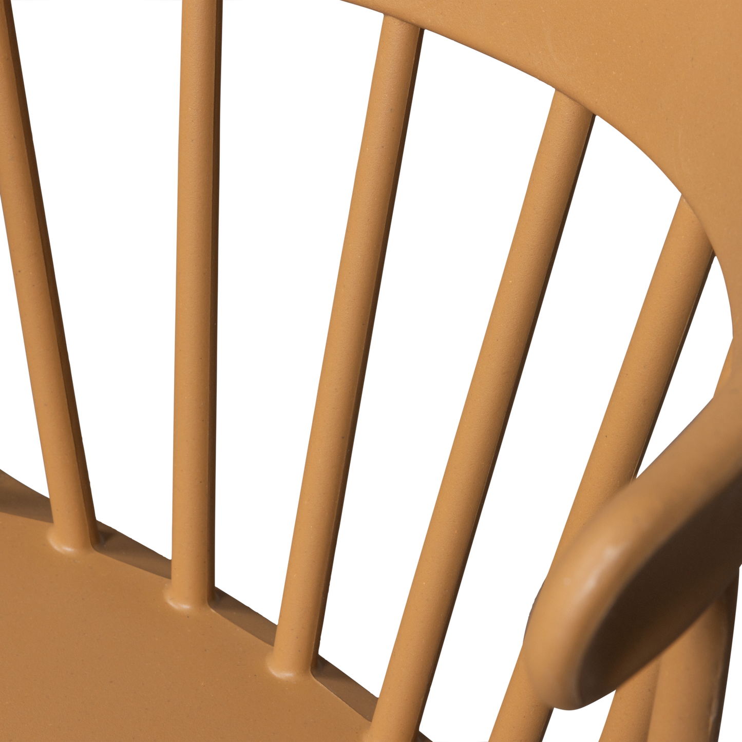 Bliss tuinstoel met spijlen karamel melange