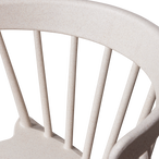 Bliss tuinstoel met spijlen off white melange