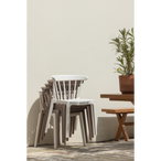 Bliss tuinstoel met spijlen off white melange