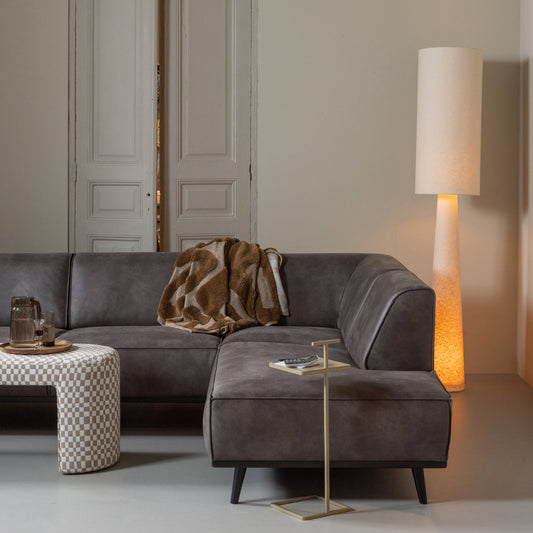 Loft vloerlamp xl metaal/boucle naturel 187xo35 cm