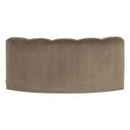 Mojo eetbank halfronde hoek rugleuning velvet khaki [fsc]