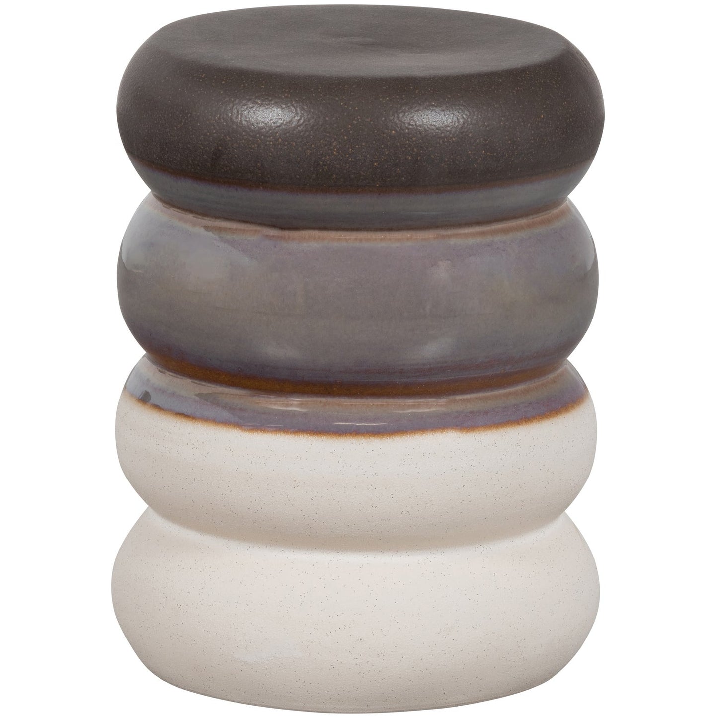 Bulb bijzettafel keramiek grijs melange 44x34ø cm